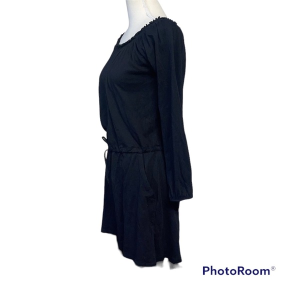 CHASER Black Off The Shoulder Shirred Mini Dress - Picture 4 of 7